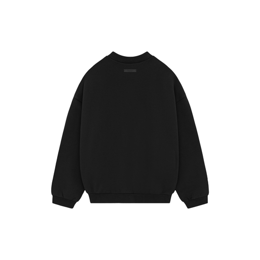 Fear of God Essentials Heavy Fleece Crewneck Black FW24 Back