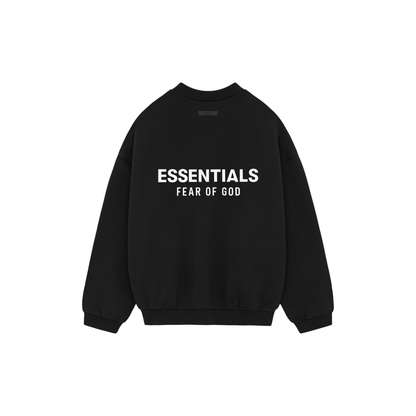 Fear of God Essentials Heavy Fleece Crewneck II Black FW24 Back