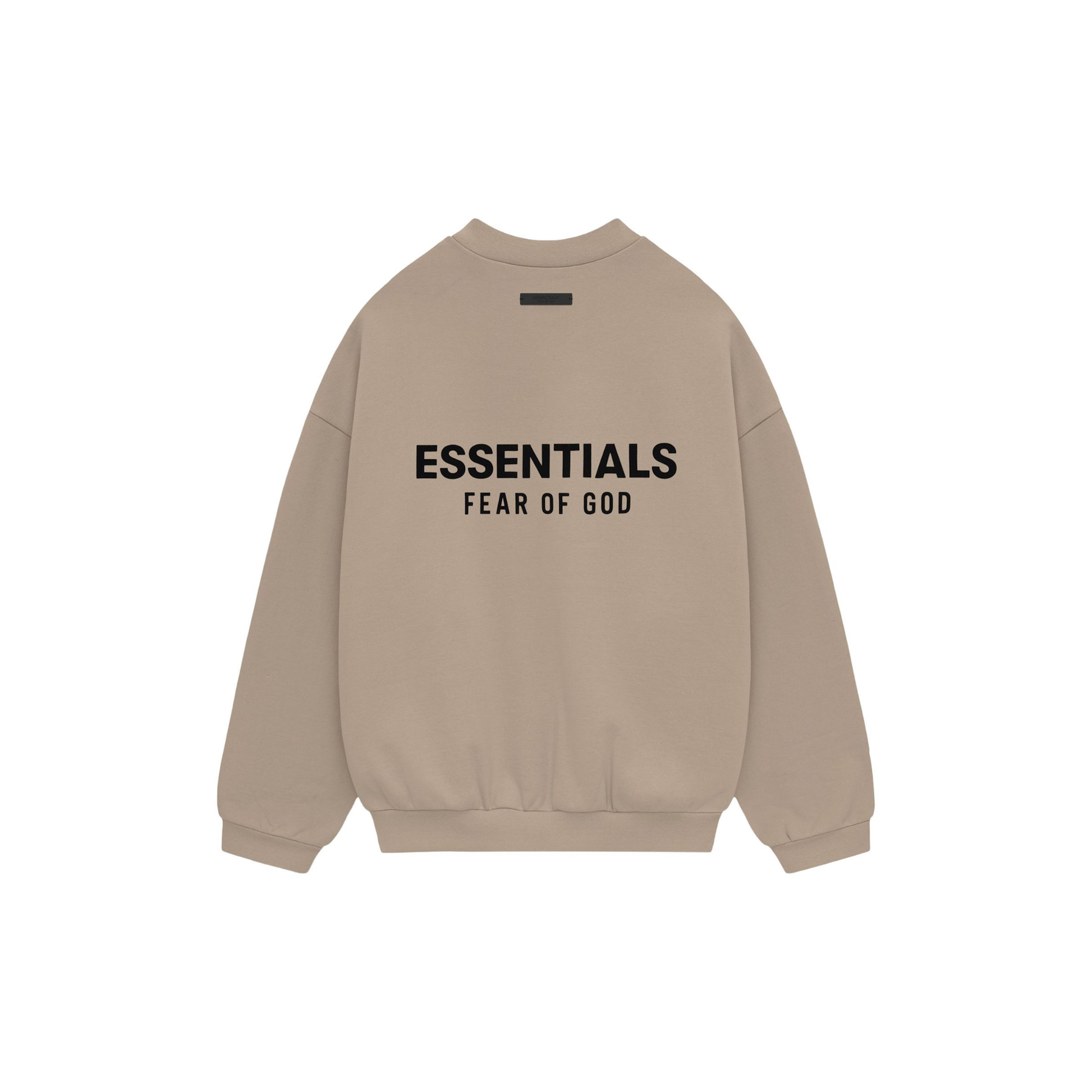 Fear of God Essentials Heavy Fleece Crewneck II Desert Sand FW24 Back