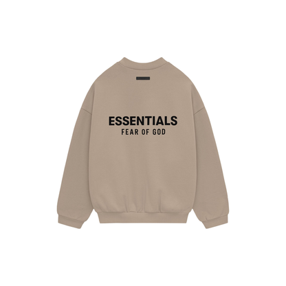 Fear of God Essentials Heavy Fleece Crewneck II Desert Sand FW24 Back