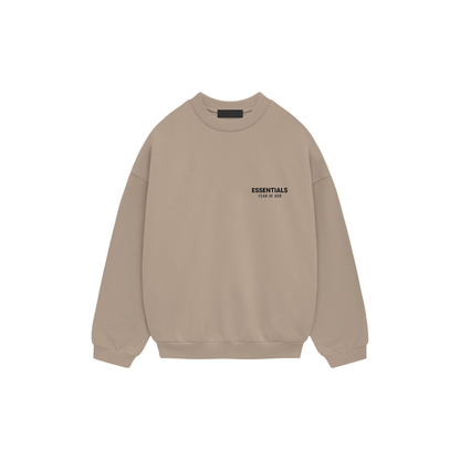Fear of God Essentials Heavy Fleece Crewneck II Desert Sand FW24 Front