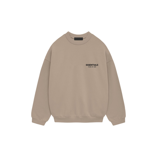 Fear of God Essentials Heavy Fleece Crewneck II Desert Sand FW24 Front