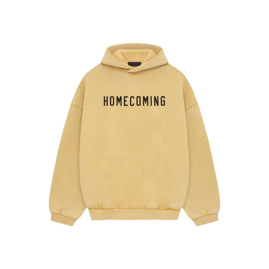 Fear of God Essentials Heavy Fleece Hoodie Amber FW24 Front