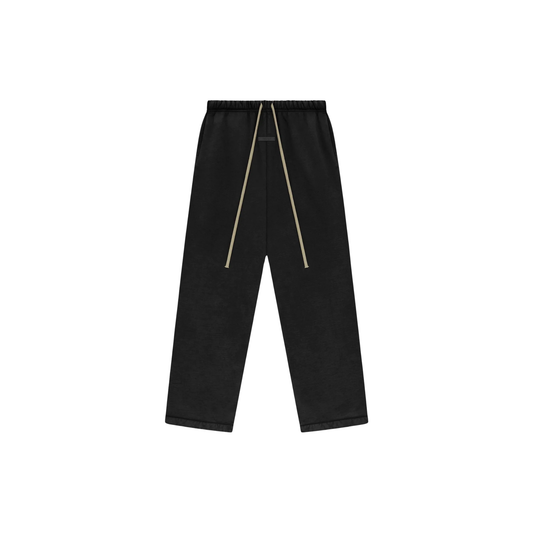 Fear of God Essentials Heavy Fleece Relaxed Sweatpants Black Front