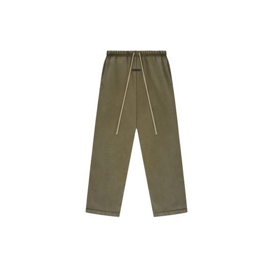 Fear of God Essentials Heavy Fleece Relaxed Sweatpants Military FW24 Front