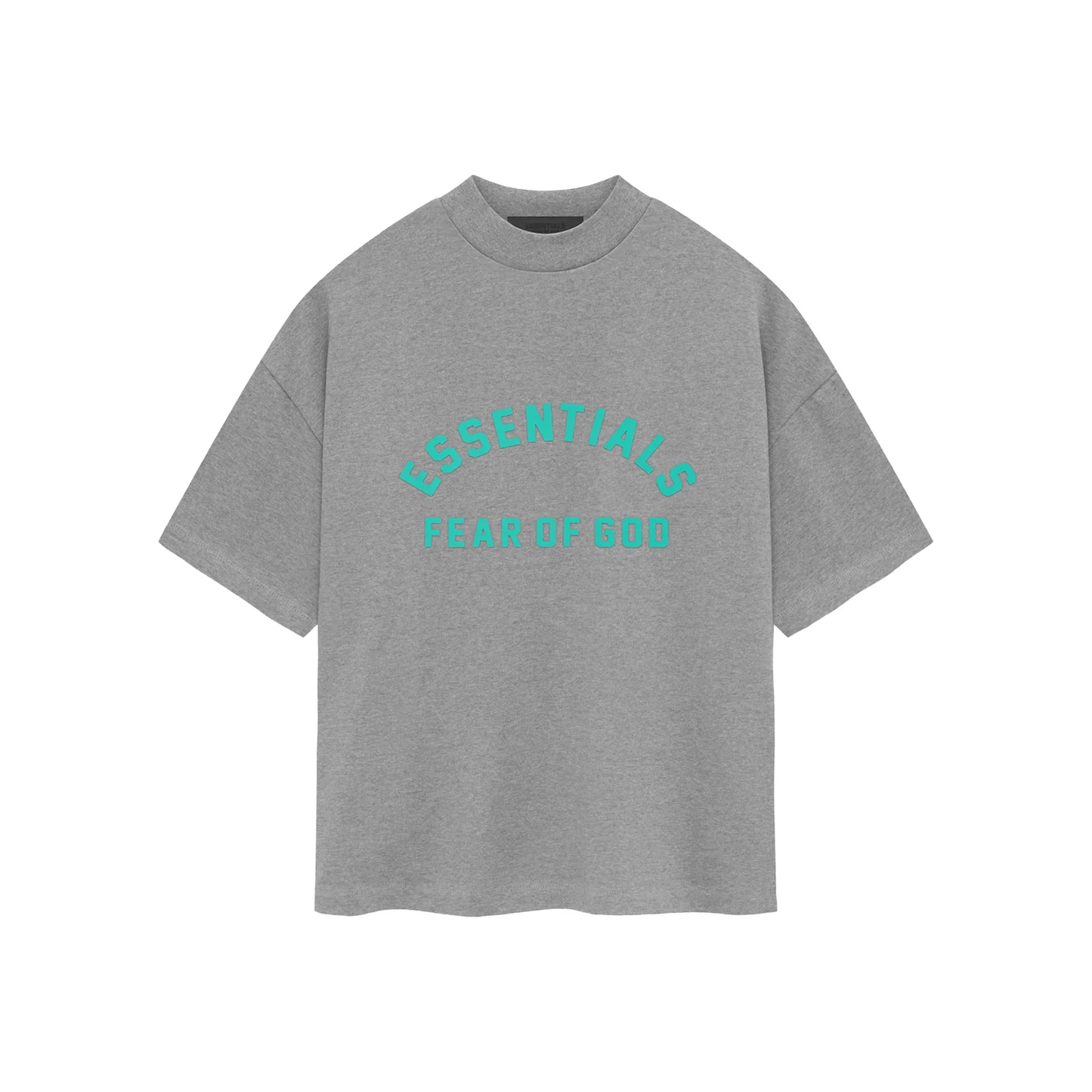 Fear of God Essentials Heavy Jersey Tee Dark Heather Oatmeal FW23 Front