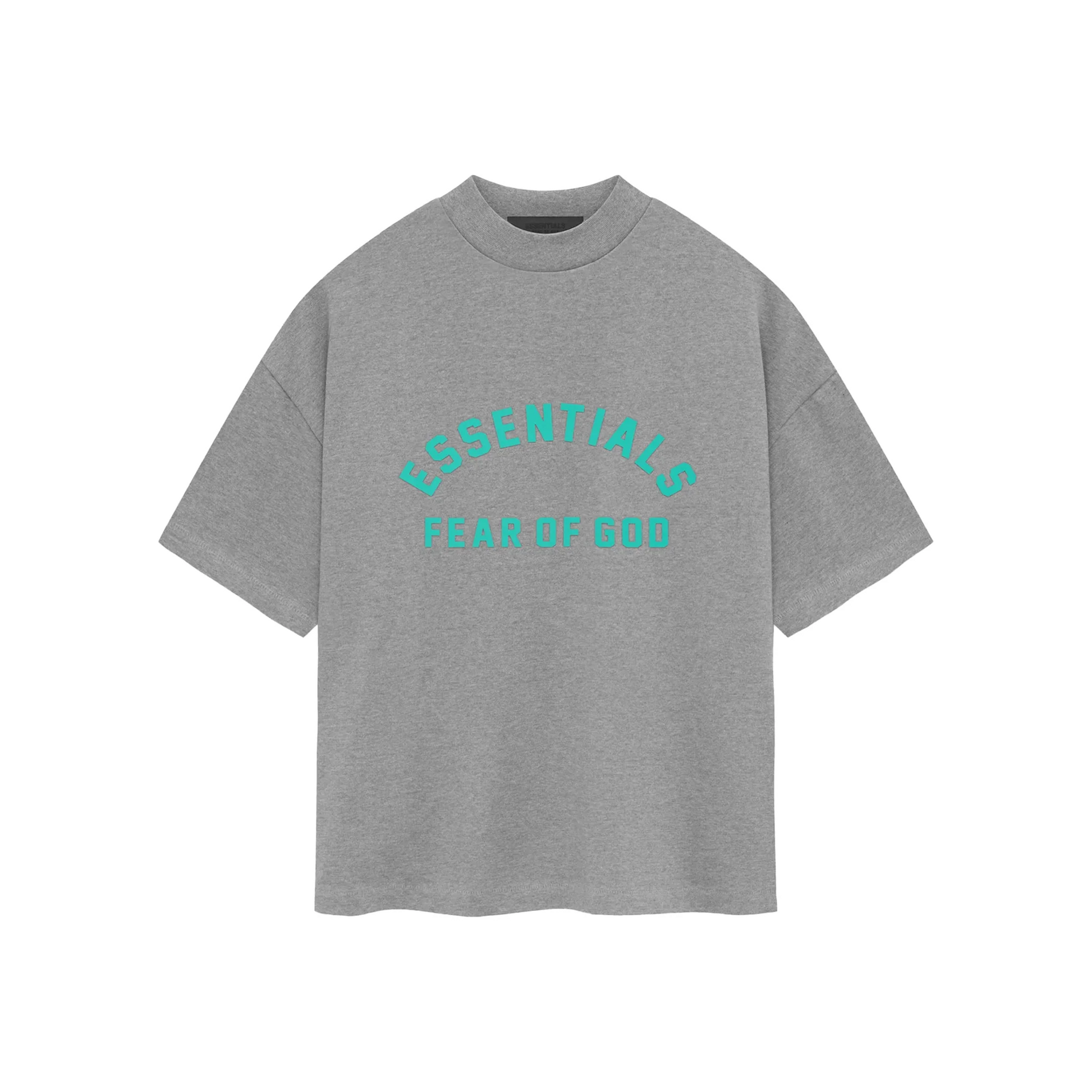 Fear of God Essentials Heavy Jersey Tee Dark Heather Oatmeal FW23 Front