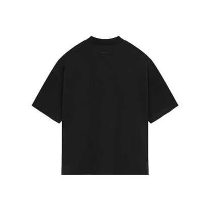 Fear of God Essentials Heavy Jersey Tee Jet Black FW23 Back