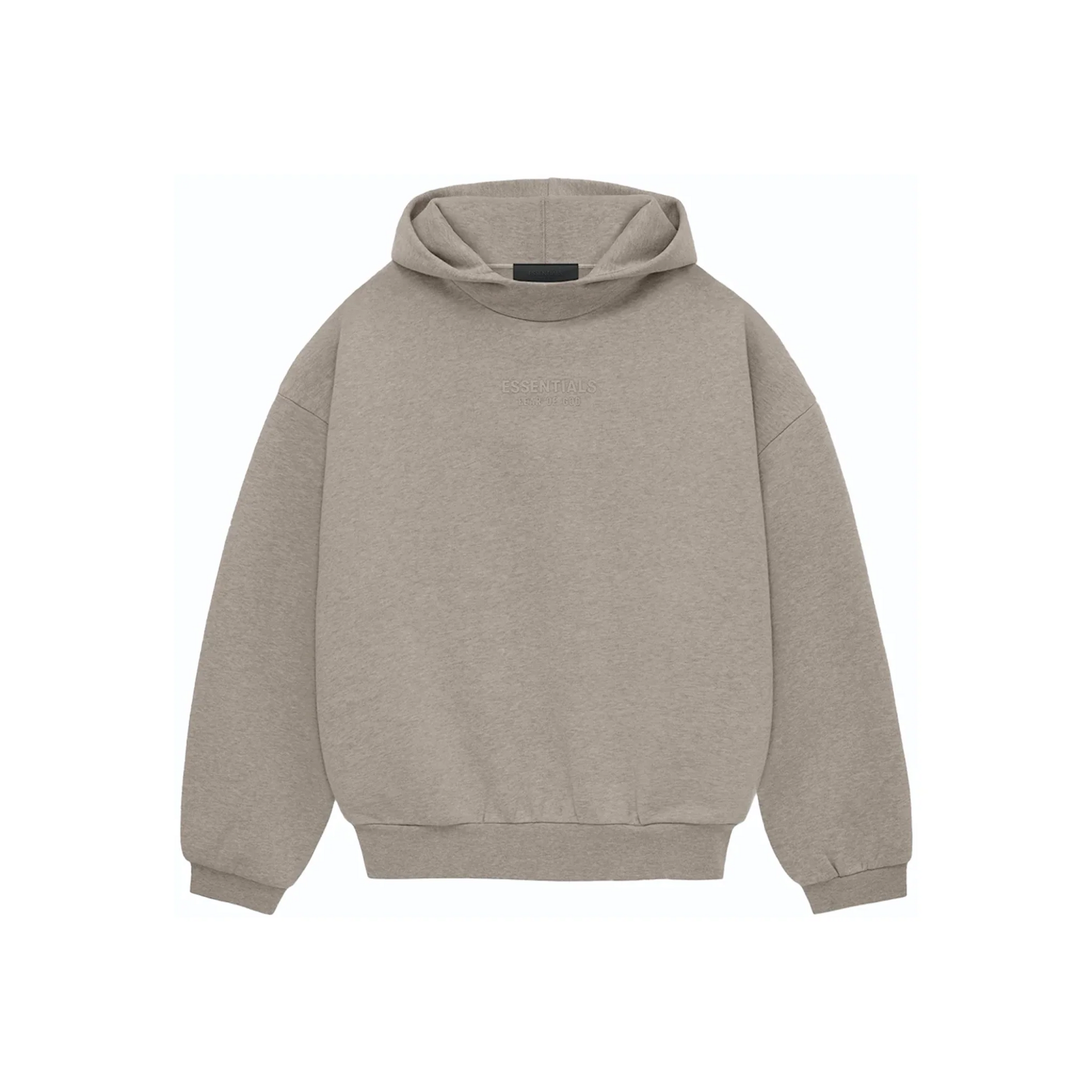 Fear of God Essentials Hoodie Core Heather FW23 Front