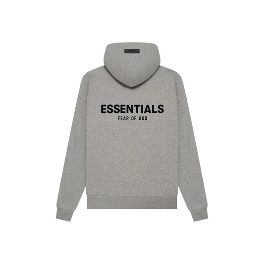 Fear of God Essentials Hoodie Dark Oatmeal SS22 Back