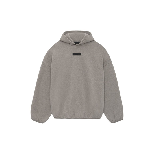 Fear of God Essentials Hoodie Heather Grey SS24 Front
