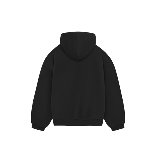 Fear of God Essentials Hoodie Jet Black SS24 Back