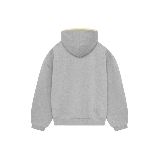Fear of God Essentials Hoodie Light Heather Grey SS24 Back