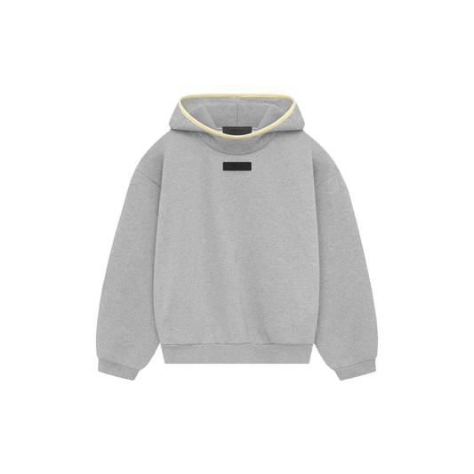 Fear of God Essentials Hoodie Light Heather Grey SS24 Front