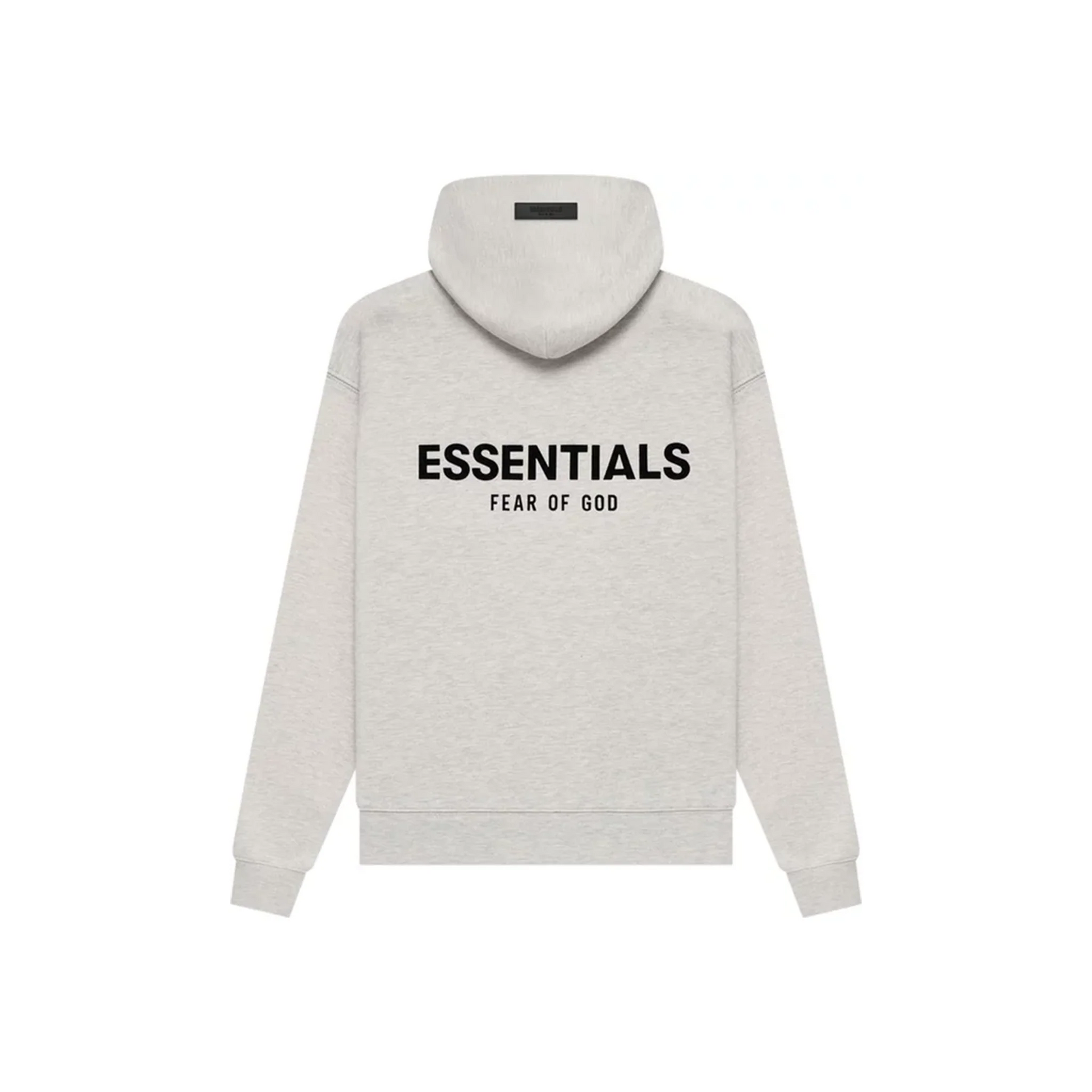 Fear of God Essentials Hoodie Light Oatmeal SS22 Back
