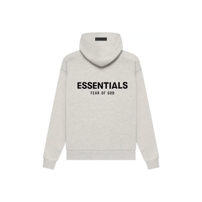 Fear of God Essentials Hoodie Light Oatmeal SS22 Back