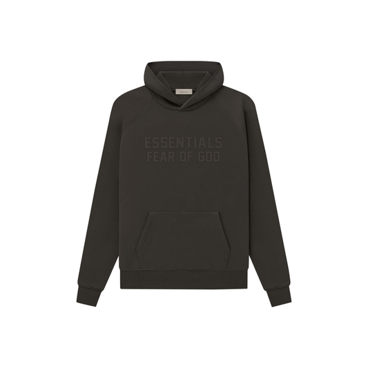 Fear of God Essentials Hoodie Off Black SS23 Front
