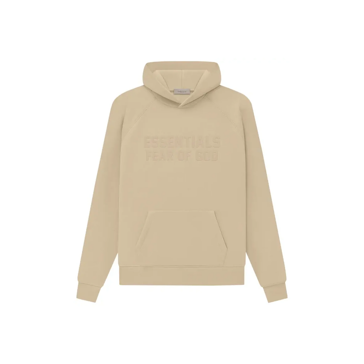 Fear of God Essentials Hoodie Sand SS23 Front