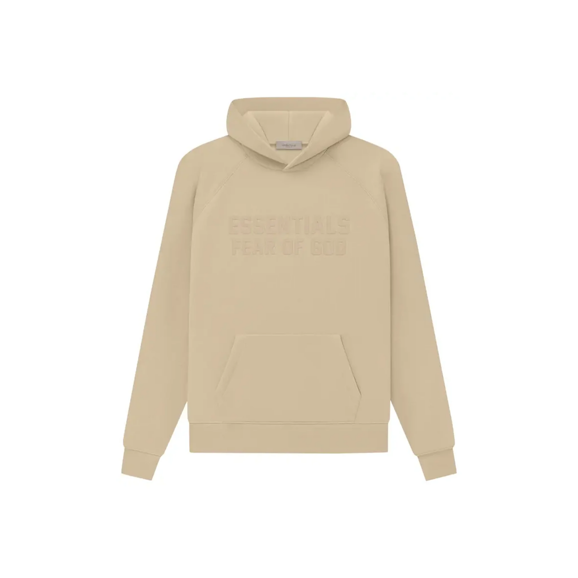 Fear of God Essentials Hoodie Sand SS23 Front