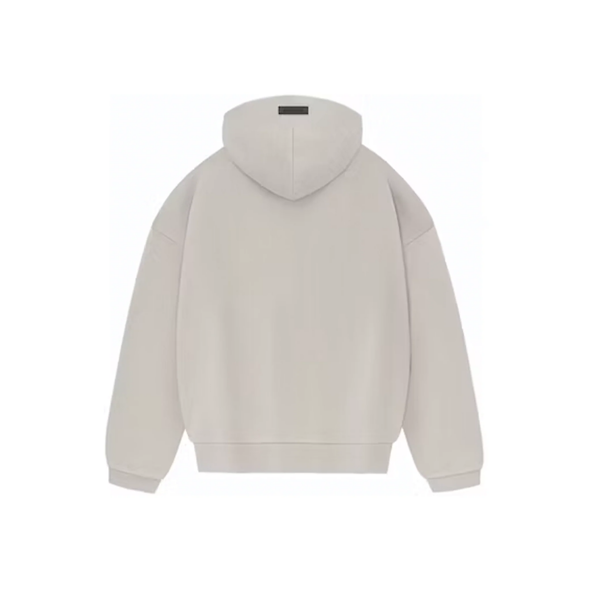 Fear of God Essentials Hoodie Silver Cloud FW23 Back