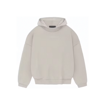 Fear of God Essentials Hoodie Silver Cloud FW23 Front