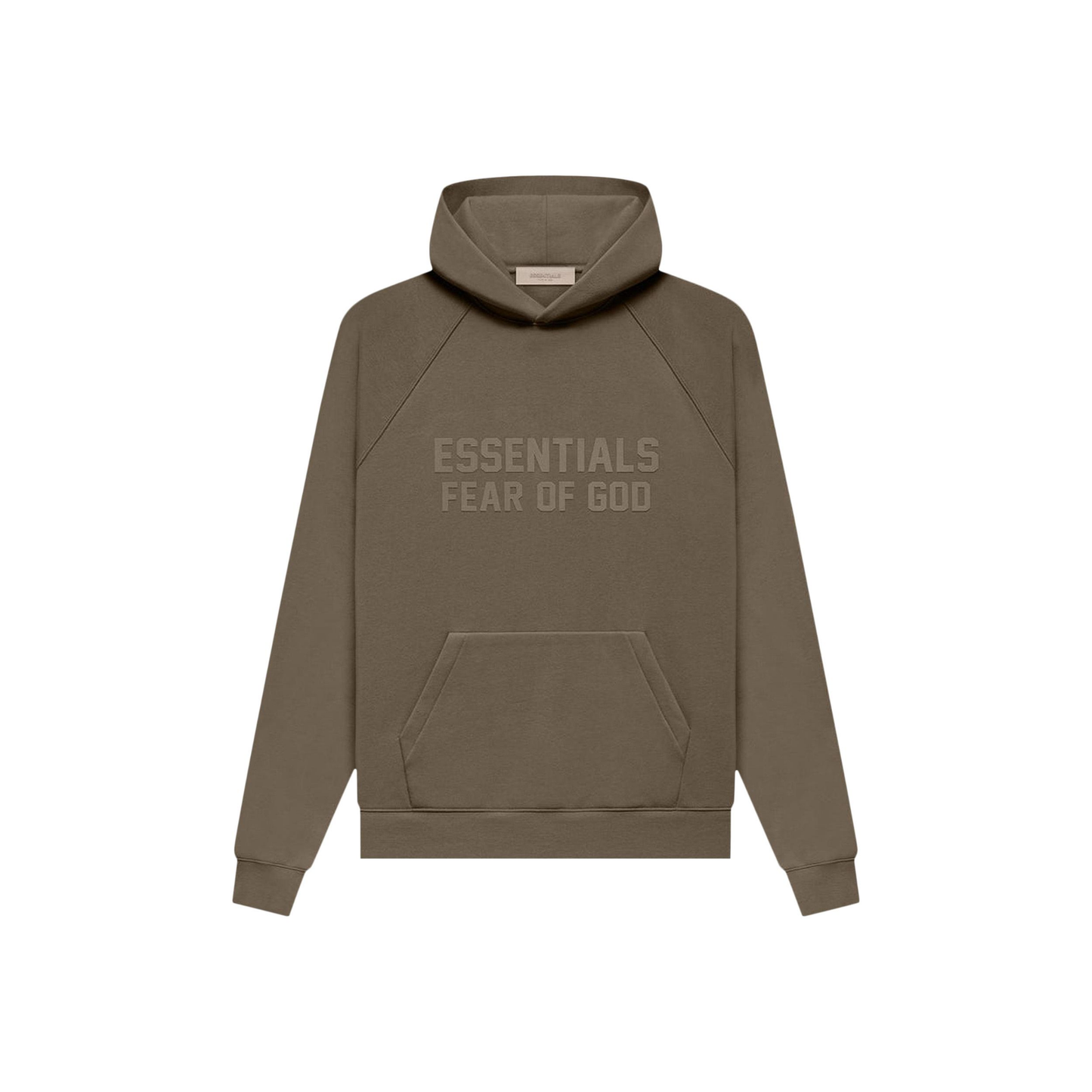 Fear of God Essentials Hoodie Wood FW22 Front