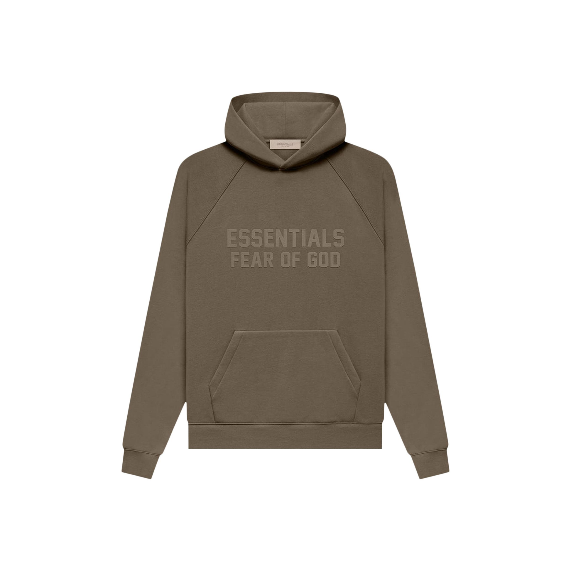 Fear of God Essentials Hoodie Wood FW22 Front