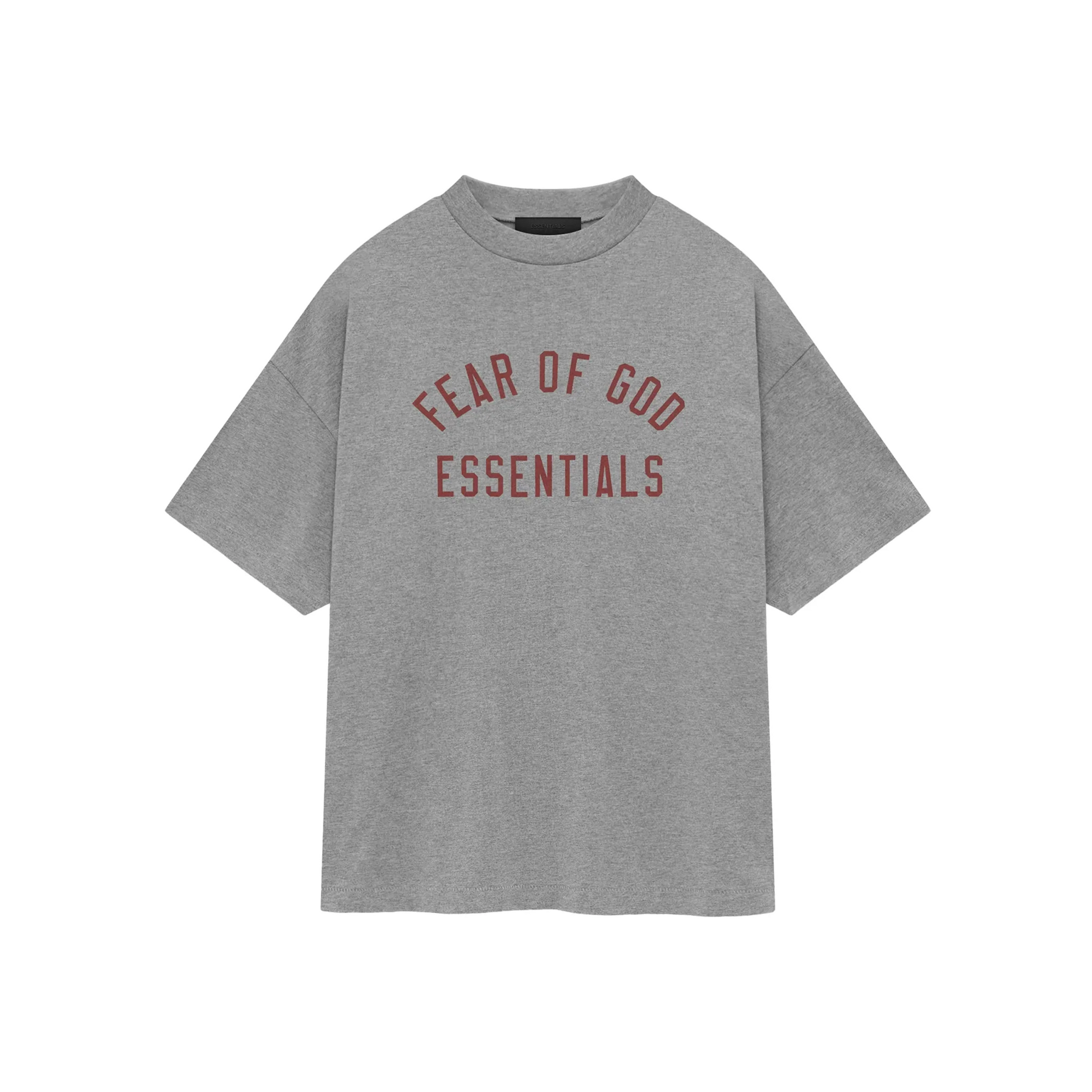 Fear of God Essentials Jersey Crewneck Tee Dark Heather FW24 Front