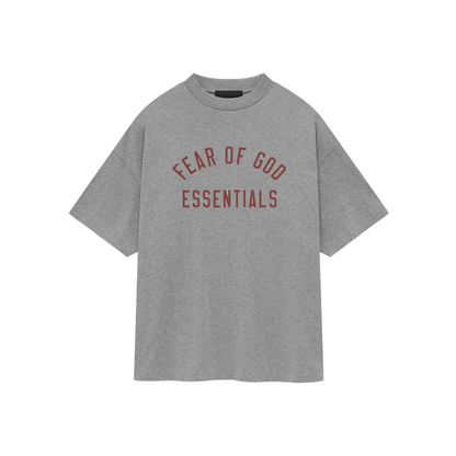 Fear of God Essentials Jersey Crewneck Tee Dark Heather FW24 Front