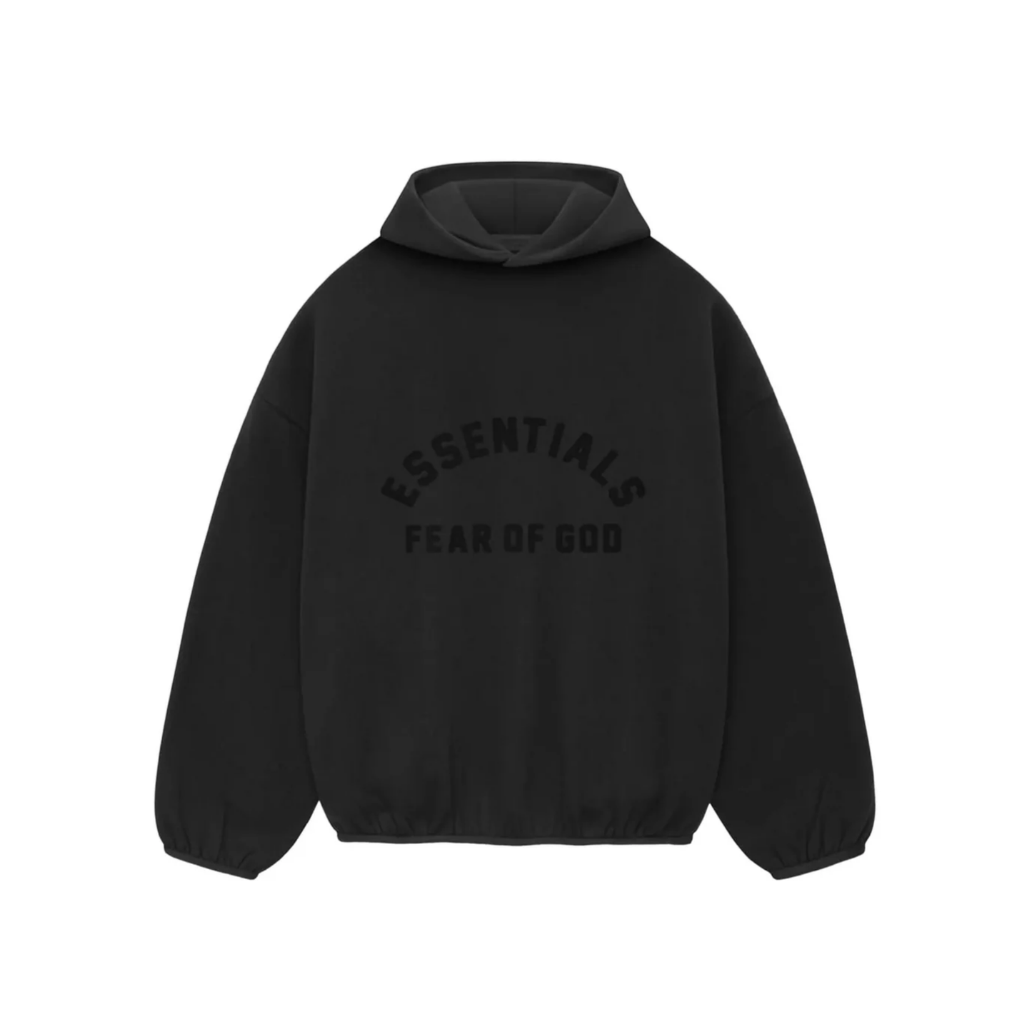 Fear of God Essentials Nylon Fleece Hoodie Black Front
