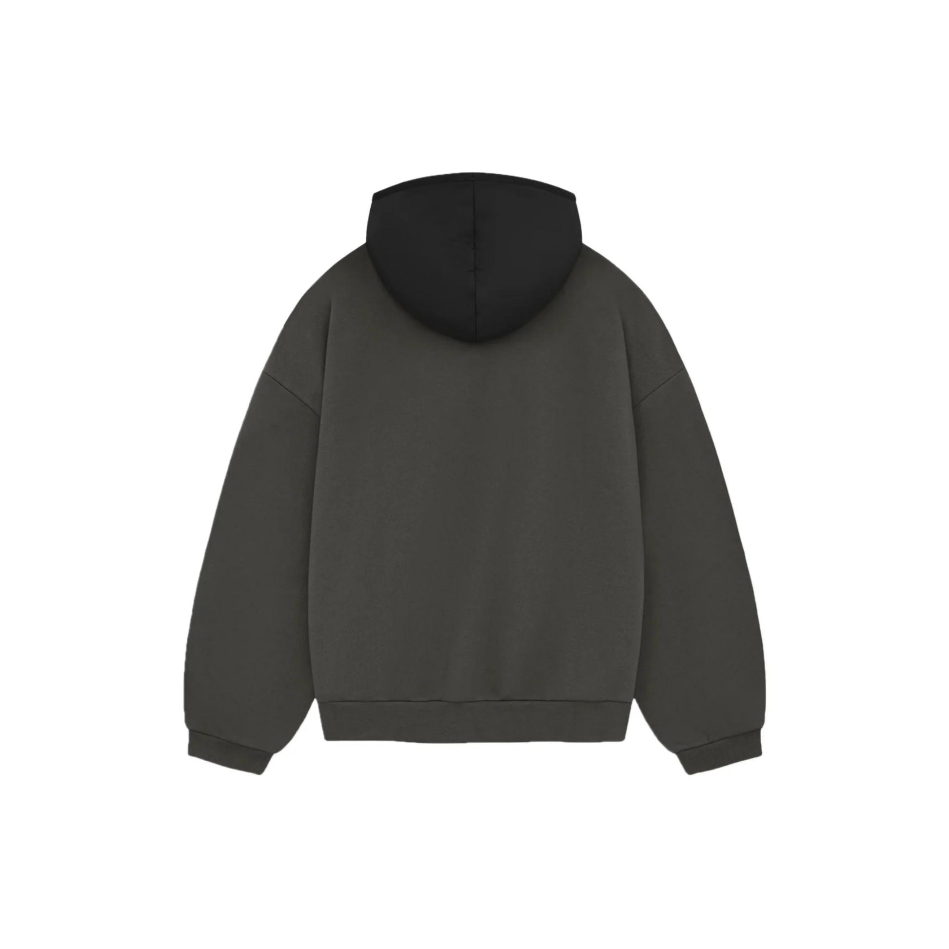 Fear of God Essentials Nylon Fleece Hoodie Ink Jet Black SS24 Back