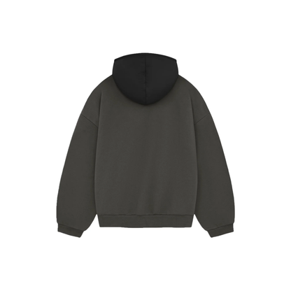 Fear of God Essentials Nylon Fleece Hoodie Ink Jet Black SS24 Back
