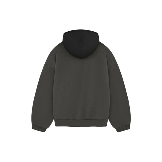 Fear of God Essentials Nylon Fleece Hoodie Ink Jet Black SS24 Back