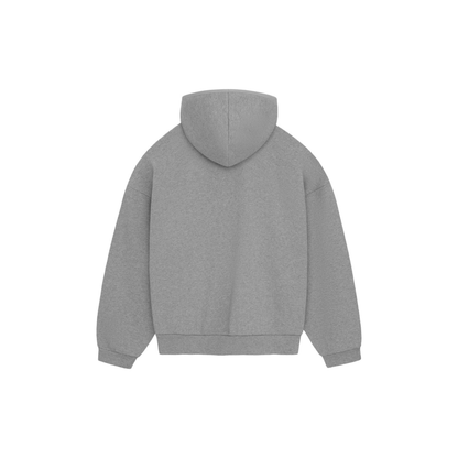 Fear of God Essentials Pullover Hoodie Dark Heather Oatmeal FW23 Back