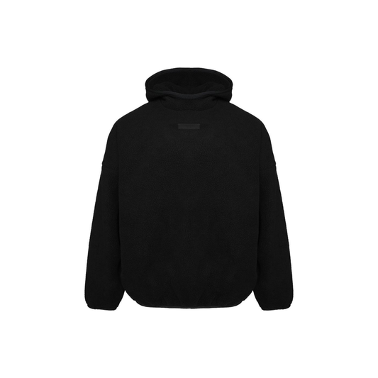 Fear of God Essentials Pullover Hoodie Jet Black SS24 Front