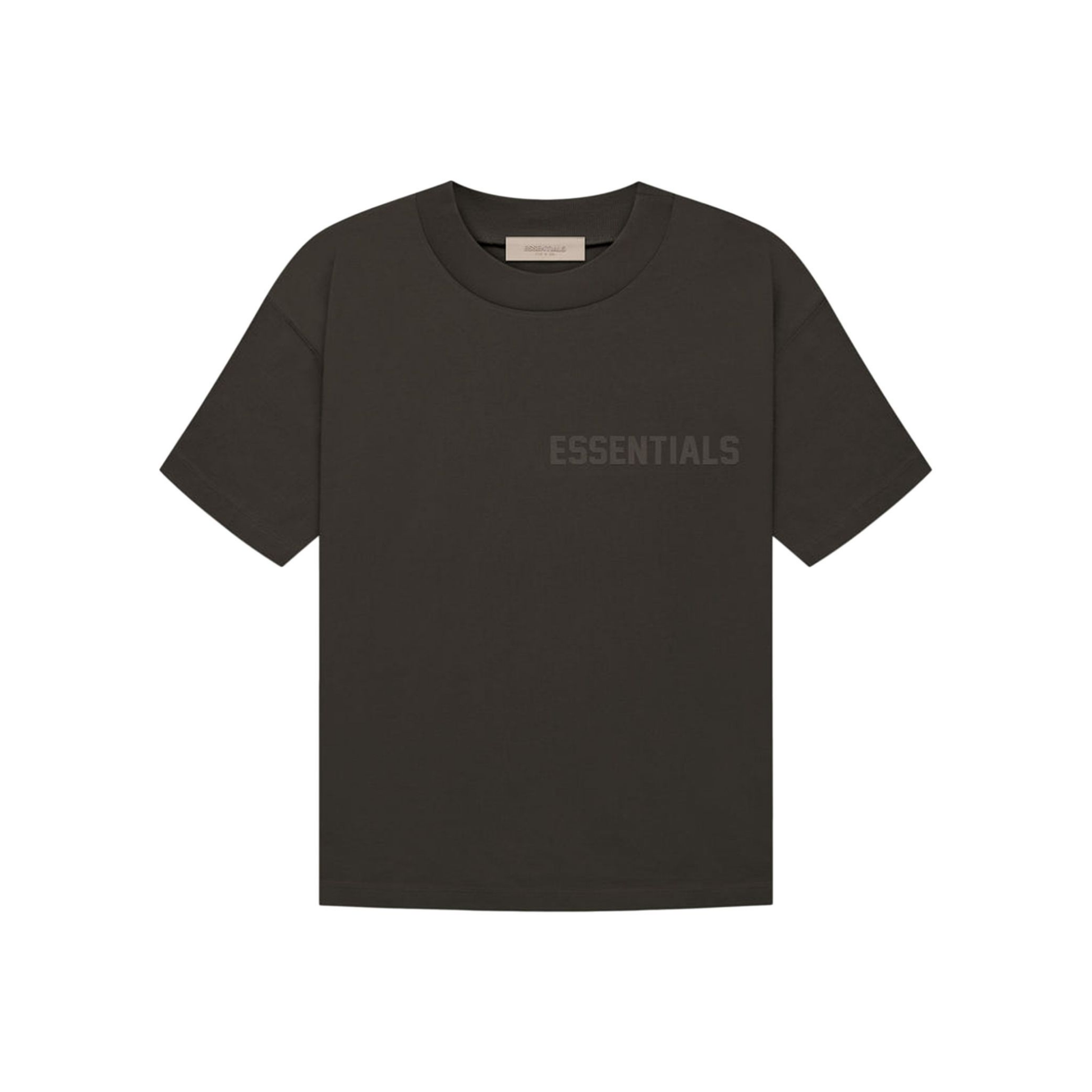 Fear of God Essentials Short Sleeve Tee Off Black FW22 Front