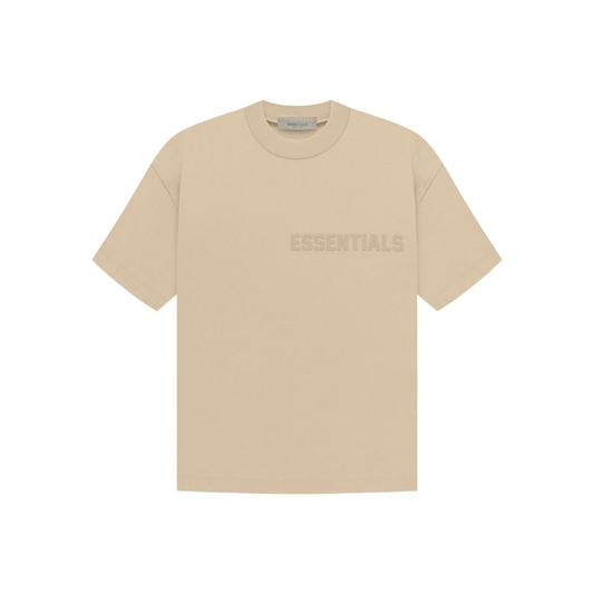 Fear of God Essentials Short Sleeve Tee Sand FW22 Front