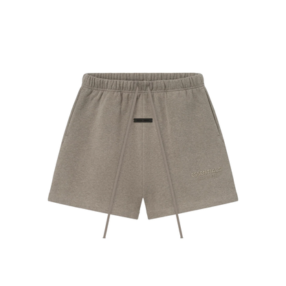 Fear of God Essentials Soccer Fleece Shorts Homestead Heather SS25 Front