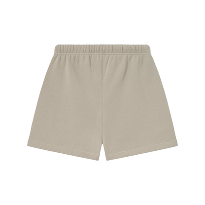 Fear of God Essentials Soccer Fleece Shorts Timber SS25 Back