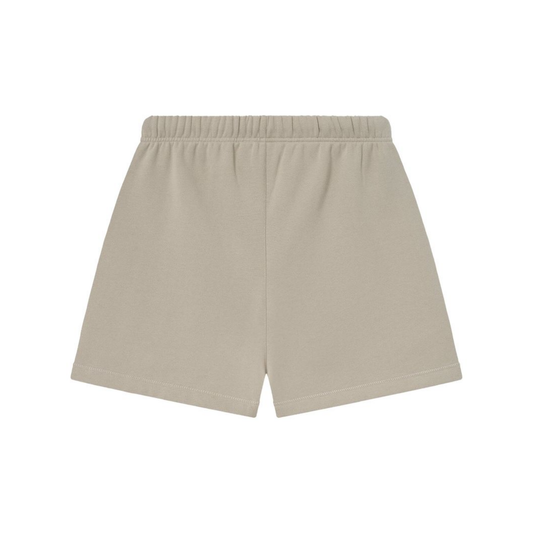 Fear of God Essentials Soccer Fleece Shorts Timber SS25 Back