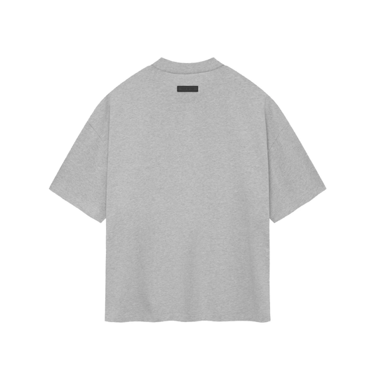 Fear of God Essentials S/S Tee Light Heather Grey SS24 Back
