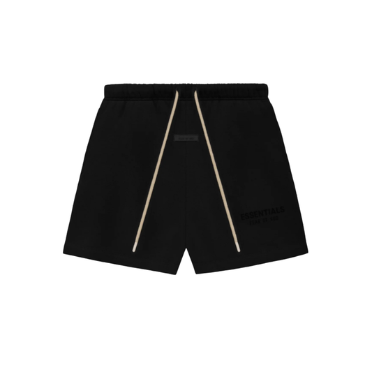Fear of God Essentials Sweatshorts Jet Black FW23 Front