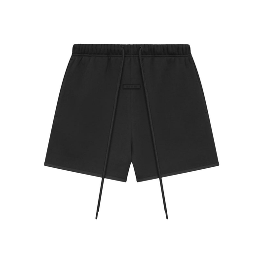 Fear of God Essentials Sweatshorts Jet Black SS24 Front