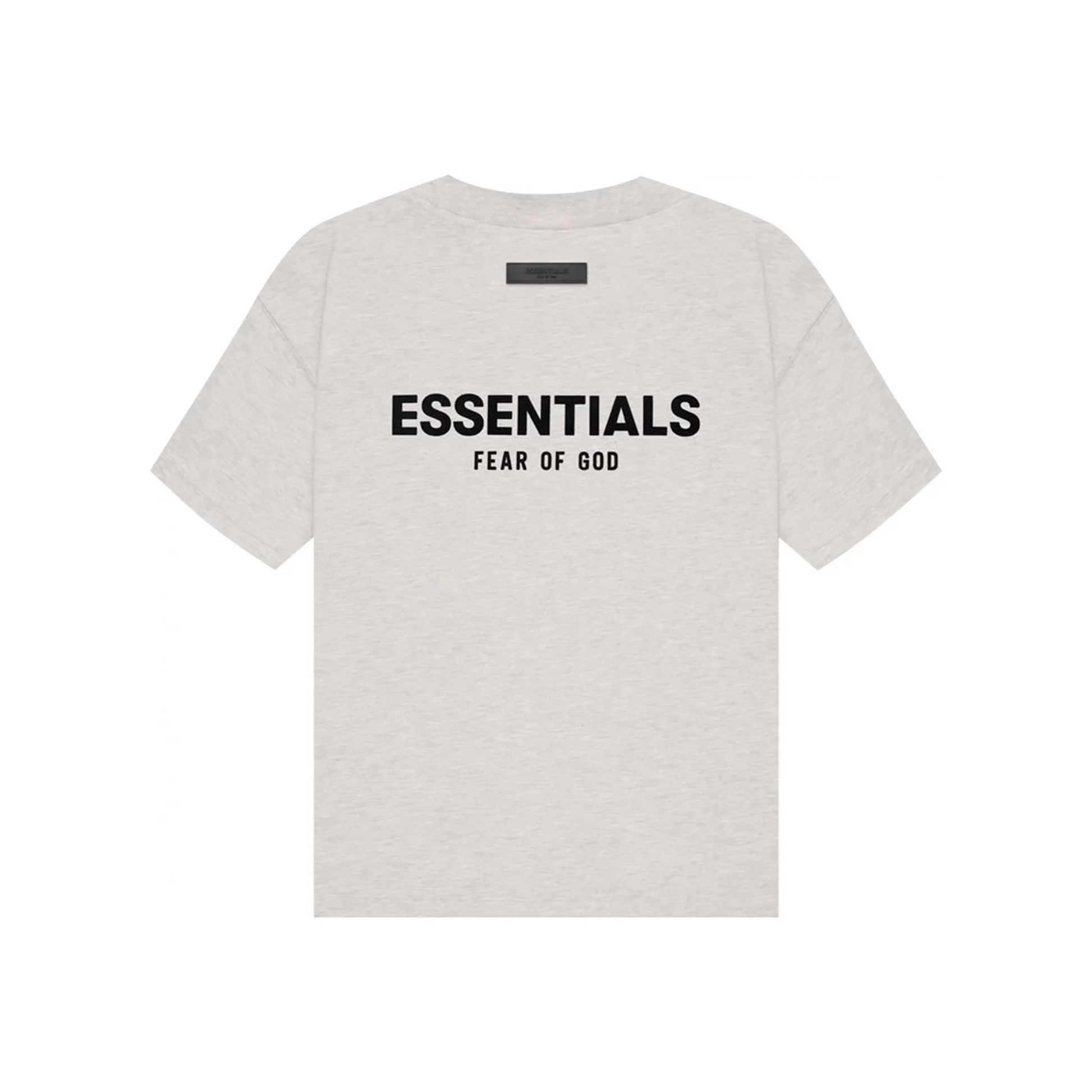Fear of God Essentials Tee Light Oatmeal SS22 Back