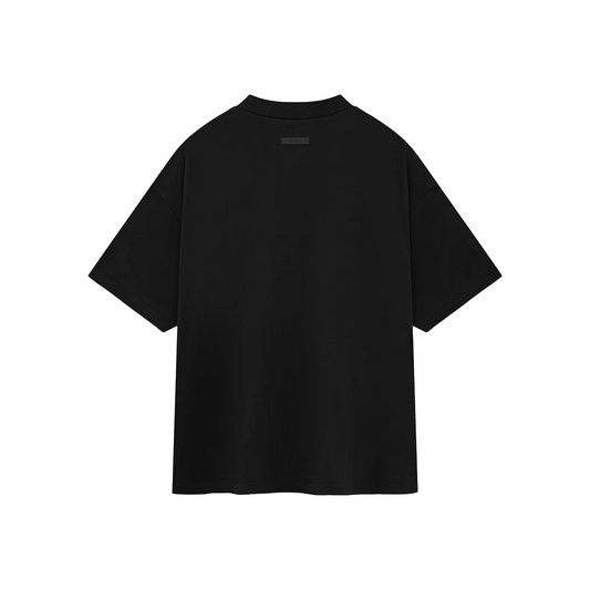 Fear of God Essentials University Logo Heavy Crewneck Tee Black FW24 Back