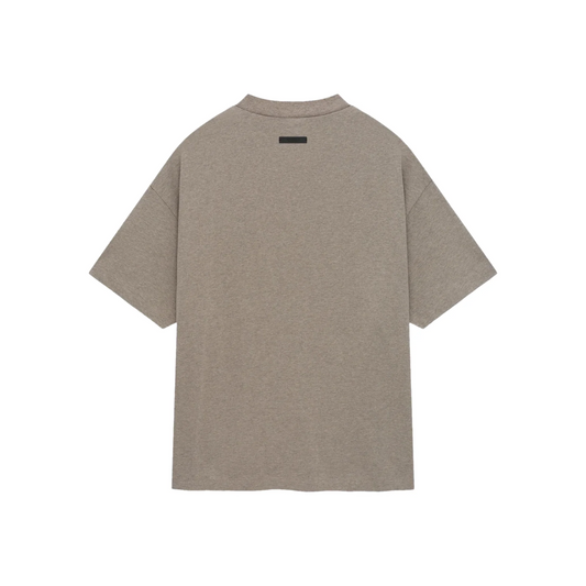 Fear of God Essentials University Logo Heavy Crewneck Tee Heather Grey FW24 Back