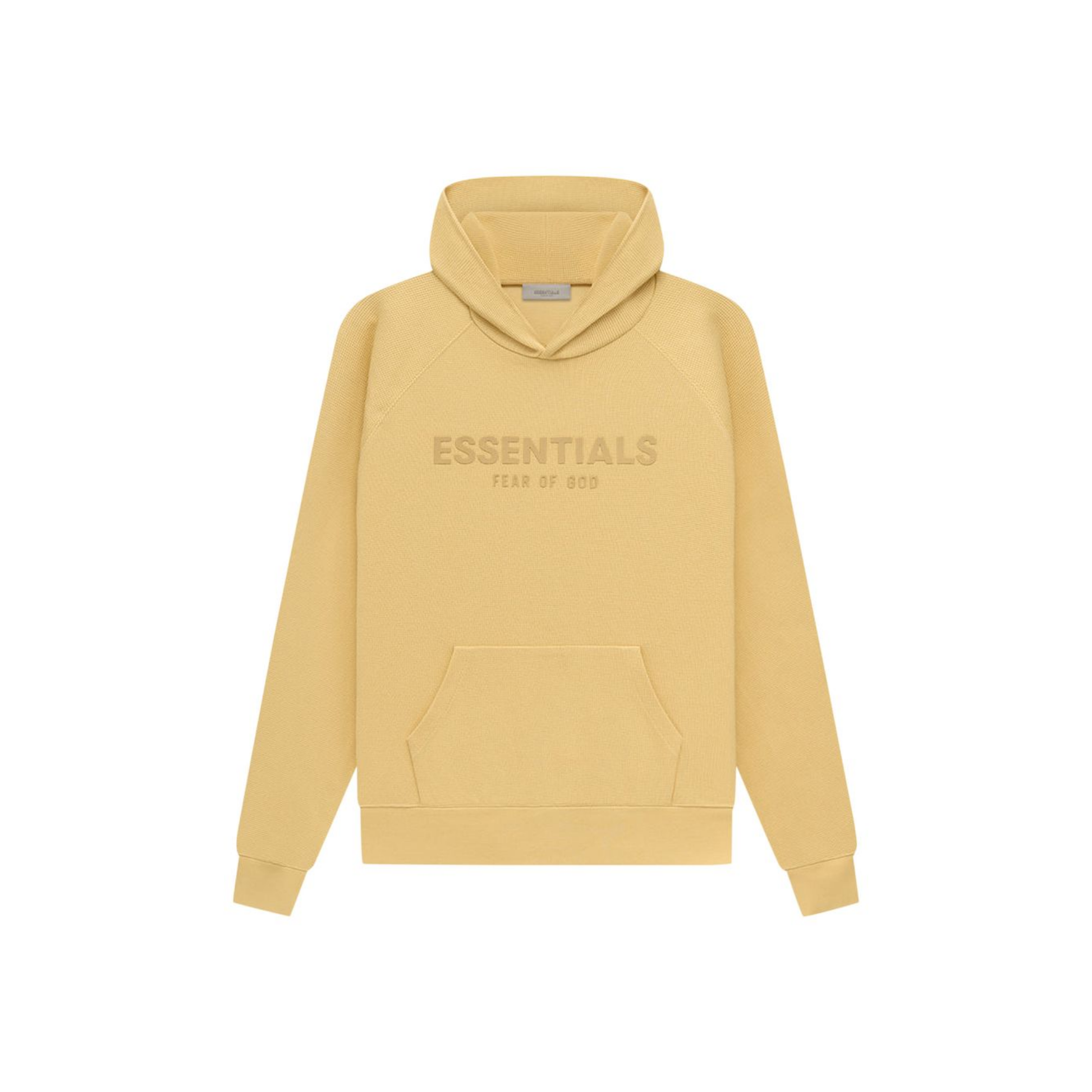 Fear of God Essentials Waffle Raglan Hoodie Light Tuscan SS23 Front