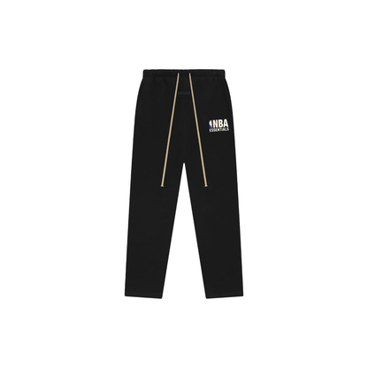 Fear of God Essentials x NBA Relaxed Sweatpants Black FW24 Front