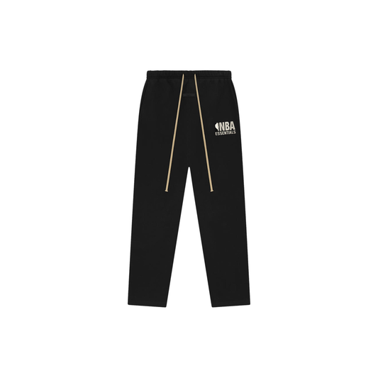 Fear of God Essentials x NBA Relaxed Sweatpants Black SS25 Front
