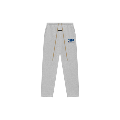 Fear of God Essentials x NBA Relaxed Sweatpants Light Heather FW24 Front